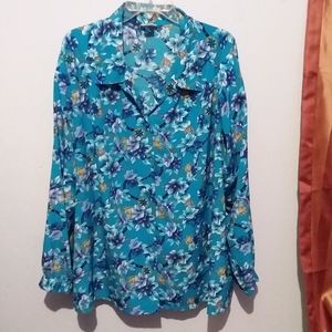 KORET 2 pc plus size floral Skirt & Shirt